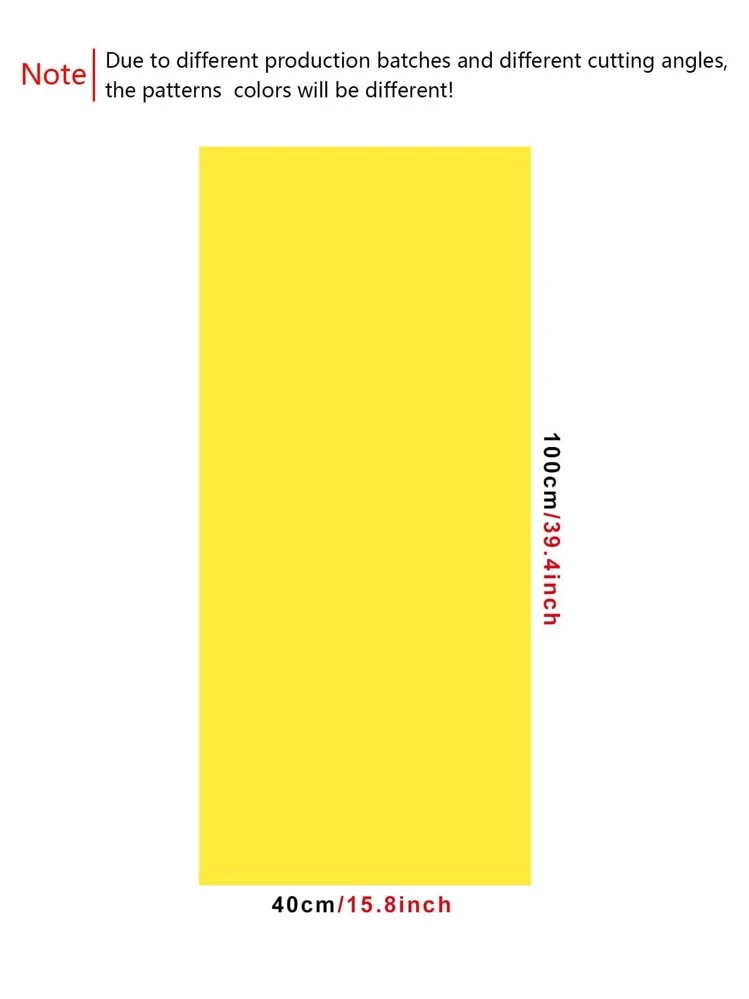 1 rouleau Autocollant unicolore mur jaune en PVC waterproof auto-adhésif décoratif pour domicile - Jaune citron - Voir 7
