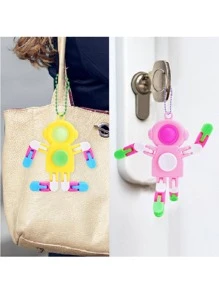 1 pieza Trompo con dibujos animados en forma de robot - Rosa - Ver 4