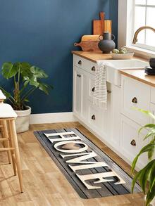 1入組字母圖案現代滌綸廚房地墊 - 彩色 - 查看 4