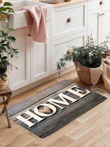 1入組字母圖案現代滌綸廚房地墊 - 彩色 - 查看 5