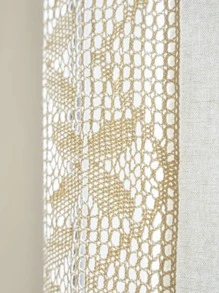 1Pc Phong Cách Bohemian Handmade Móc Khoét Hở Miếng Dán Cường Lực Sữa Trắng Màn, Phổ Biến Phong Cách Mỹ - Màu be - Xem 5