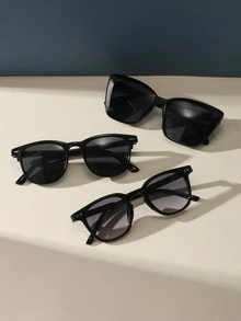 3雙女士鉚釘細節方形框架貓眼時尚太陽眼鏡女士太陽眼鏡適用於戶外運動