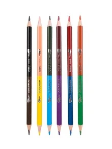 6 chiếc bút chì màu hỗn hợp - Nhiều màu - Xem 2