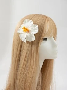 1 chiếc kẹp tóc cá sấu thời trang trang trí hoa cho nữ, phụ kiện tóc phong cách Boho ngày Valentine, kẹp tóc càng cua, kẹp tóc cài đầu, đồ dùng học tập, trang phục du lịch, tóc nối, phụ kiện tóc, kẹp ghim tóc. - trắng - Xem 3