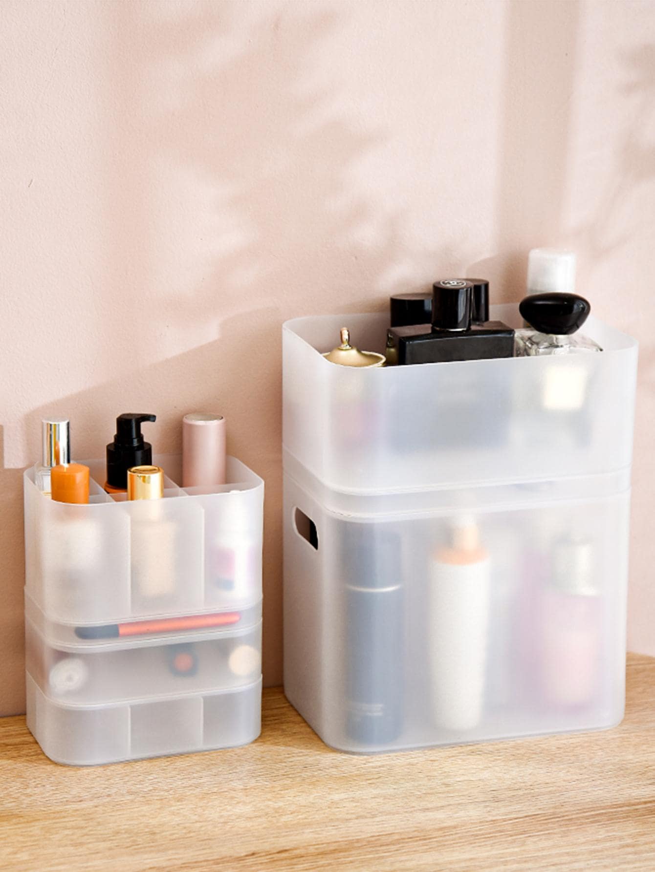 1入組多格桌面收納盒 - 無色 - 查看 1