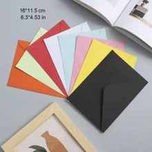 1set 8 Colors Solid Color Western-Style Gummed Paper Envelopes - Multicolor - View 4