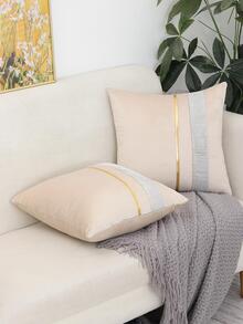 1 Gói Kim Cương Giả Trang Trí Đệm Có, Không Làm Đầy, Polyester Màu Be Sofa Vỏ Gối - Màu be - Xem 4