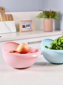 1入組素色塑膠洗臉盆