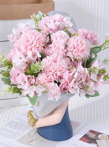 1 Nhân Tạo Hoa Hồng Nhựa Hoa Giả Trang Trí Nhà Cửa, Đám Cưới - Hồng - Xem 1