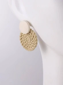 Pendientes largos redondos