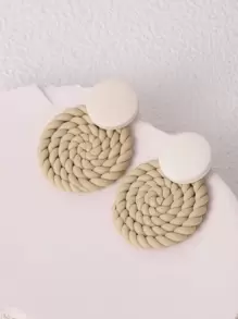 Pendientes largos redondos