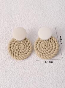 Pendientes largos redondos