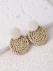 Pendientes largos redondos