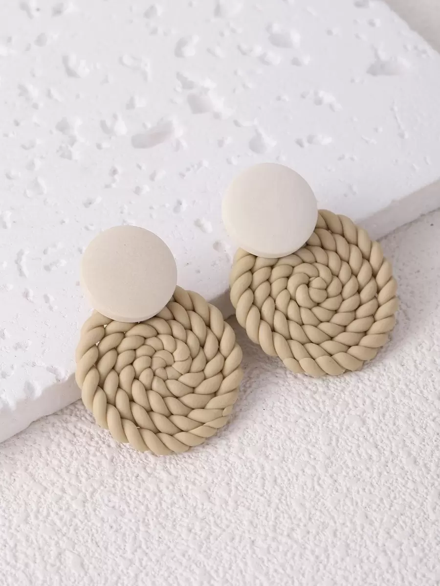 Pendientes largos redondos