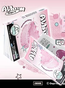 Waka Waka 1pack Cake Letter Graphic Notebook - Pink - View 4