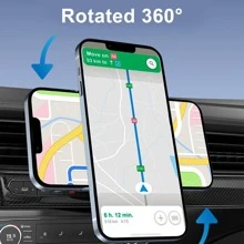 Magnetic Wireless Car Charger Vent Mount for MagSafe iPhone 14/14 Pro/13 Pro Max/12/12 Pro/Mini/Pro Max Magnet Car Charger 15W Mag Safe Phone Holder Stand Wireless Charging Air Vent Mount Charger.Car mobile phone holder, fast charging, convenient and flexible.Car accessories. - 黑色 - 查看 8