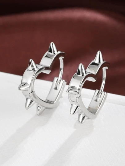 1 Cặp bông tai thời trang hình trái tim chống sói, quà tặng cho các cặp đôi