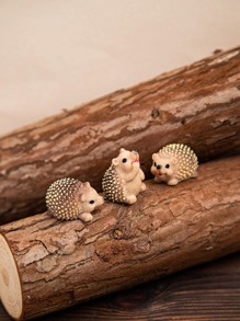 3peças Artesanato de decoração de jardim ouriço desenho - Multicolorido - Ver 4