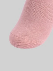 1 par Calcetines de yoga de rayas de tela - Rosa - Ver 3