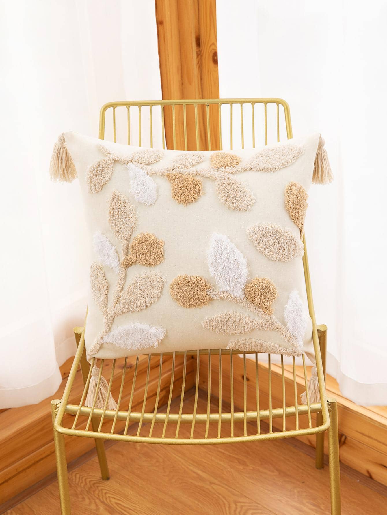 1 Chiếc Lá Thiết Kế Đệm Mà Không Cần Chất Độn, Polyester Hiện Đại Gối Cho Trang Trí Nhà - Nhiều màu - Xem 1