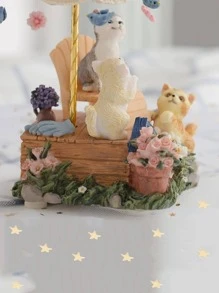 LOVE FOR YOU Gift Wrapped Music Box Cat Lovers Garden Musical Decorations for Baby Girls Sister Daughter Granddaughter Mom Grandma Women Friends Female Anniversary Birthday