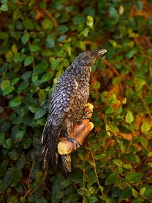 1pc Bird Shaped Garden Decorative Object - Black - View 2