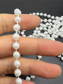 1捲2/4/6/8/10mm優雅的人造珍珠diy珠子,適用於女性用於手工珠寶製作 - 白色 - 查看 6