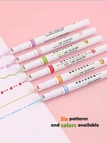 6入組多功能螢光筆 - 彩色 - 查看 7