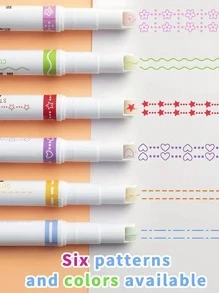 6入組多功能螢光筆 - 彩色 - 查看 1