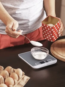 1 pieza Escala electrónica de acero inoxidable digital cocina moderno para cocina - Plateado - Ver 2