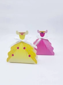 12pcs Princess Theme Party Gift Box Decoration Girl Princess Dress Candy Box For Baby Shower Baptism Wedding Birthday Party Supplies