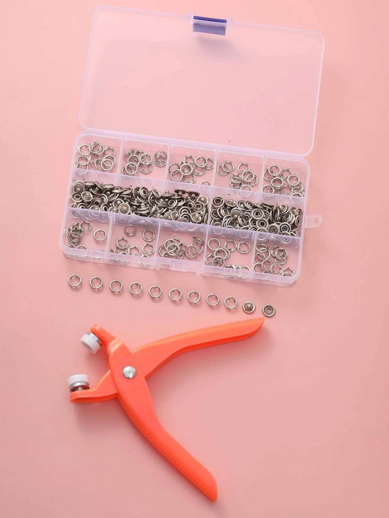51pcs/set Plastic Snap Button With 1pc Pliers, Minimalist Snap Button For DIY