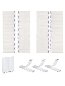 12pairs (24pcs) Large Size Picture Hanging Strips With Removable Double Hooks And Sticky Back For Waterproof Adhesive Tape Used For Frame Hanging - White - View 7