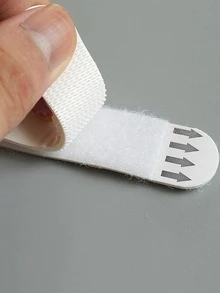 12pairs (24pcs) Large Size Picture Hanging Strips With Removable Double Hooks And Sticky Back For Waterproof Adhesive Tape Used For Frame Hanging - White - View 3