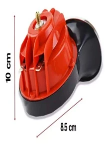 Claxon Doble Tono Rejilla Caracol Universal Rojo - Rojo - Ver 8