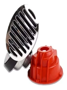 Claxon Doble Tono Rejilla Caracol Universal Rojo - Rojo - Ver 4