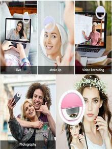 BGD-1551 Portable LED Ring Light Hoop For Phone Dimmable Selfie - Blue - View 6