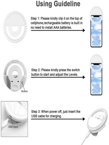 BGD-1551 Portable LED Ring Light Hoop For Phone Dimmable Selfie - Blue - View 7