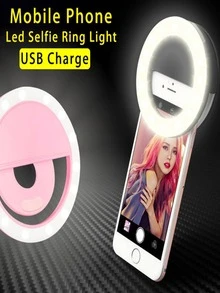 BGD-1551 Portable LED Ring Light Hoop For Phone Dimmable Selfie - Blue - View 9