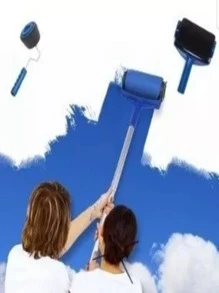 Paint Roller Rodillo Para Pintar Modelo 2023 Nuevo Casa Practico Pintura - Azul - Ver 2