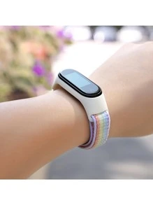 SMART WATCH MX Nylon And Silicone Tpu Sport Extensible Strap Xiaom Mi Band 6, 5, 4, 3 And Amazfit Band 5 - 彩色 - 查看 2