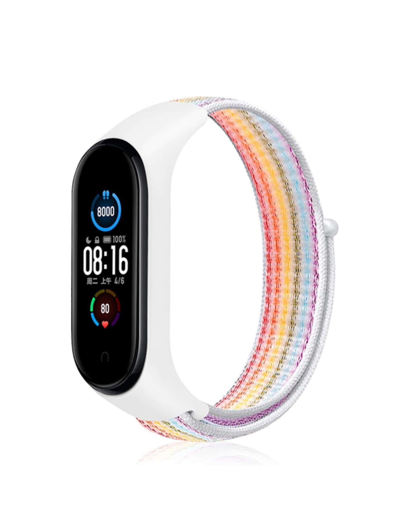 SMART WATCH MX Nylon And Silicone Tpu Sport Extensible Strap Xiaom Mi Band 6, 5, 4, 3 And Amazfit Band 5 - 彩色 - 查看 1