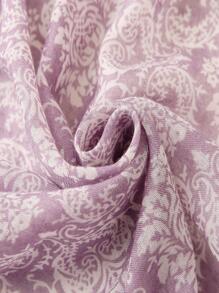 1pc Women All Over Print Fashionable Scarf For Daily Life - Purple - View 3