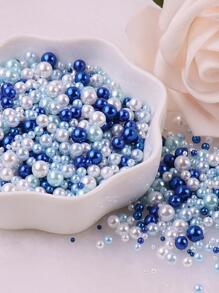 150 件仿珍珠设计装饰珠，现代色块塑料珠，适合家居、圣诞节 - 彩色 - 查看 1