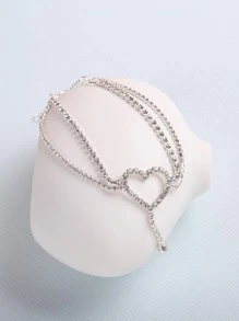 A Caring Ladies' Fashionable Ankle Chain Suitable For Parties And Engagements - Silver - View 3