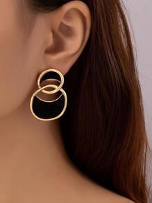 Geometric Drop Earrings