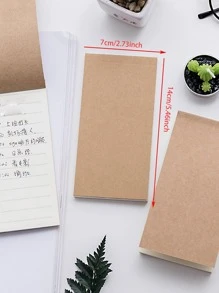 1入組極簡便簽簿 - 卡其色 - 查看 4