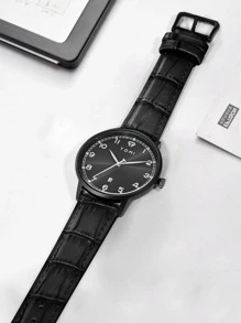 TOMI Montre à quartz TOMI pour hommes, design simple avec bracelet , style casual business, grand cadran, convient pour la vie quotidienne