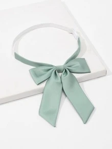 unicolor corbata de lazo - verde menta - Ver 2