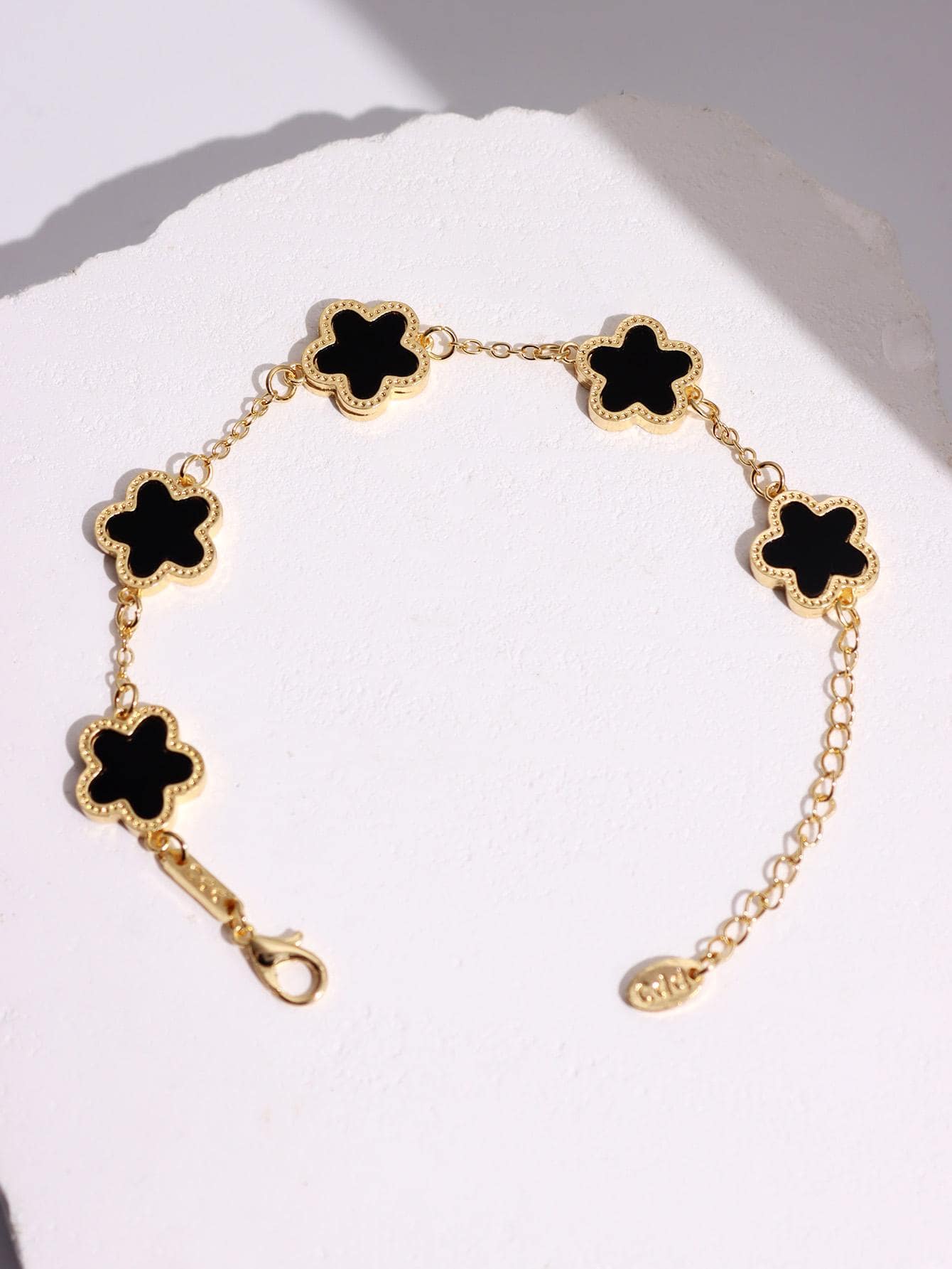 鏈條手鍊 - 黑色 - 查看 1